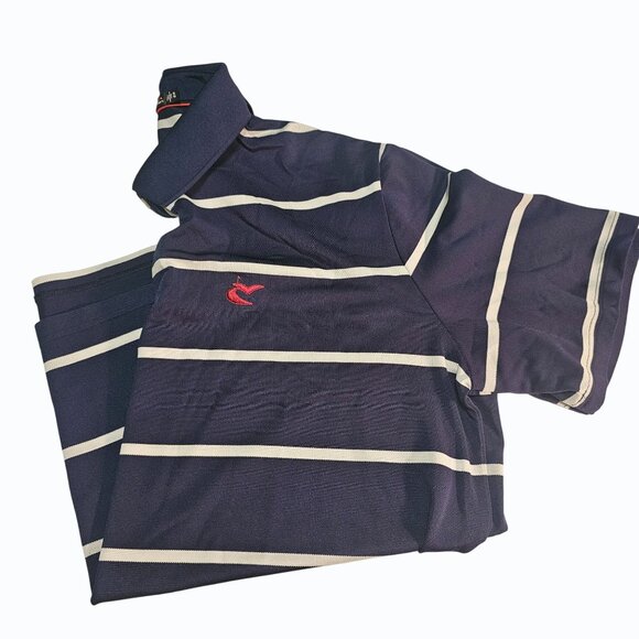 RLX Ralph Lauren Men's Golf Classic-Fit Blue White Striped S/S Polo XL - Picture 3 of 14